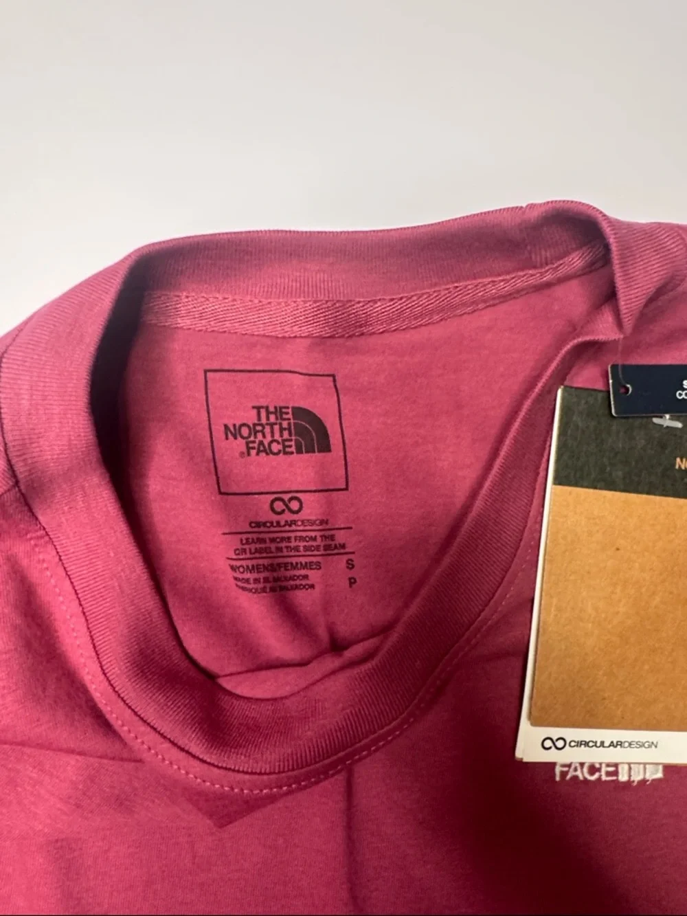 The North Face Women's Short Sleeve Tee - Burgundy - Picture 6 of 6